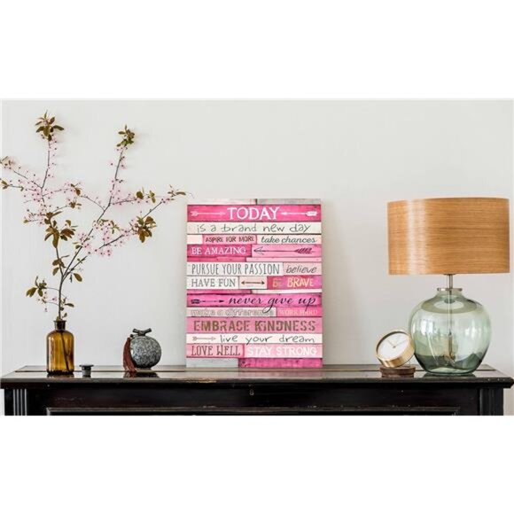 Pink Wall Decor - Inspirational Quotes Wall-Art - - Picture 4 of 7